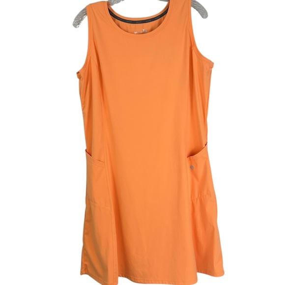 Baleaf Orange Womens Golf Tennis Dress Athletic Sport 2 Pockets Sleeveless SZ XL - Picture 10 of 10